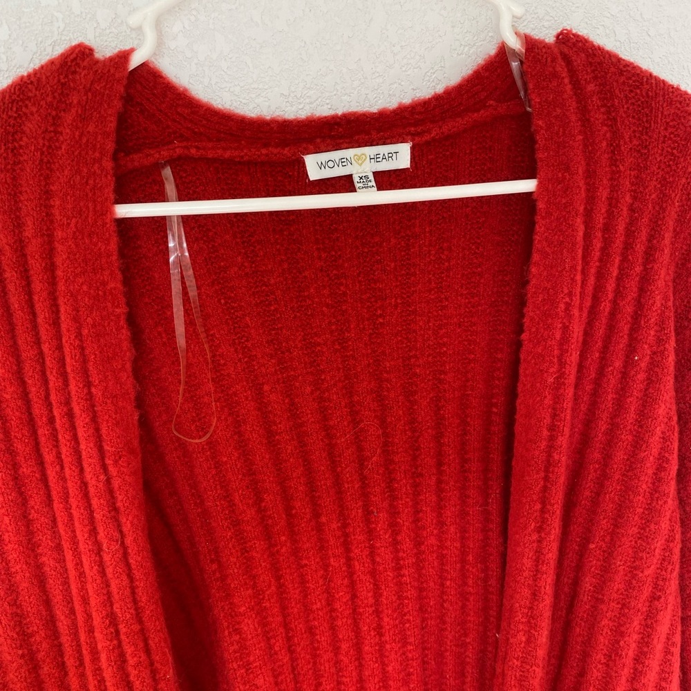Cozy Red Cardigan - Picture 5 of 5